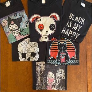 Six cute gothic t’s!!